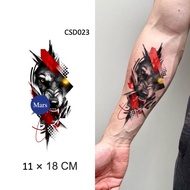 【Mars Tattoo】Common Tattoo, Colored Tattoo, Long Lasting,Temporary Tattoo Sticker, Fake Tattoo, Wolf