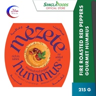mezete Hummus Roasted Red Pepper Dips 215g (Halal Certified)