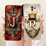 For Samsung Galaxy J6 Plus Case Cover Luxury Fashion A-Z Letters 2D Painted Phone Case For Samsung J