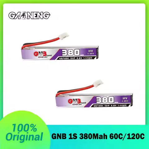 GAONEN GNB 1S 380mAh HV 3.8V 60C/120C Lipo Battery for RC FPV Tiny Drone Quadcopter Helicopter Parts