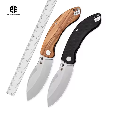 Petrified Fish PFB06 Zonda Folding Utility Knife for Hunting Folding Steel Knives 14C28N Toughbuilt 
