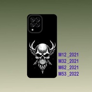 HP Samsung M12 / Samsung M32 / Samsung M62 / Samsung M53 Case - Cool Flexible Black Silicone Phone C