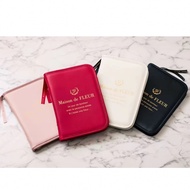 4 colors! Japan MAISON DE FLEUR magazine emook faux leather currency travel wallet organizer passpor