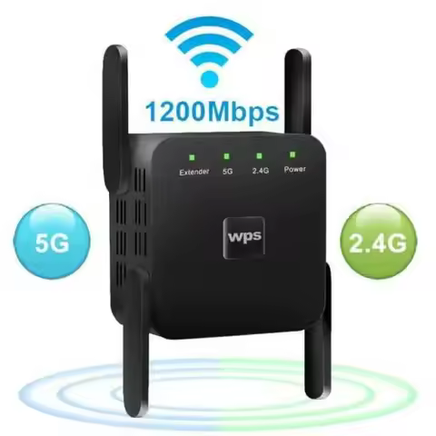 WiFi Repeater WiFi Extender 2.4G 5G Wireless WiFi Booster Wi Fi Amplifier 5ghz Wi Fi Signal Repeater