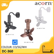 (PRE ORDER) Acorn DC-360 Smart Corner fan 16 Inch Eco Ceiling Fan with Remote Control (wall/ceiling 