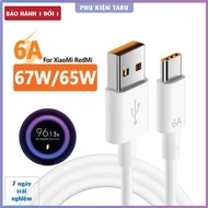 6A fast charging cable for XM USB - Type C - Type C fast charging cable. 67W fast charging cable. Ty