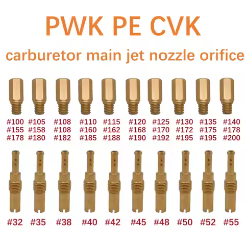 Motorcycle Main Jets Slow Pilot Jets Kit For PWK PE Keihin OKO CVK Carburetor