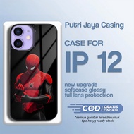 Latest IP 12 Case [ SPIDER ] Casing hp IP 12 Hardcase Softcase Premium Glossy