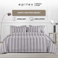 (New Arrival) Epinova Urutora Series 1000TC Stonewashed Yarn-Dyed Bedsheet | Bedsheet Set | Bedset (