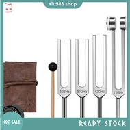 (xiu988) Frequency Tuning Fork Set-Weighted& Unweighted 128Hz 432Hz 512Hz 528Hz Tools with Activator
