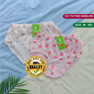 Grosir 6 Pcs Calana Sempak CD YUTIND YULIA PRINT Motif Kembang Bunga Cantik-Celana Dalam Wanita Dewa