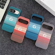 Luxury Carbon Fibre Stripe Sunset Series Wireless Charging Magnetic Case For Google Pixel 10 9 Pro X