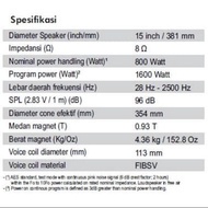[Dijual] Speaker Acr 15 Inch Pa 113156 Sw Fabulous
