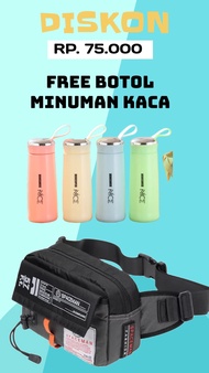 Tas Pinggang Waistbag Tahan Air Olahraga Pria Fashion Kasual Baru Tas Lari Tas Ponsel Pria Tas Trave