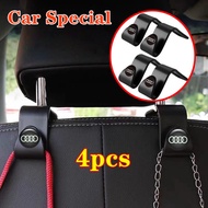 4 Pieces Car Seat Back Hook Car Organizer for Audi A4 A5 Q3 A6 TT A9 A7 A8 A11 A1 Q5 Q7 Quattro