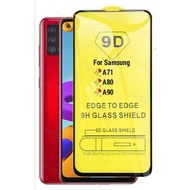 Samsung A71 / A80 / A90 Full Screen Edge to Edge Tempered Glass 9D / Screen Protector / Glass Protec