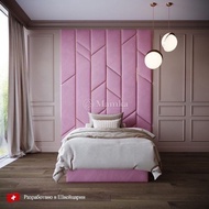 Decorative bedside wall for girls' room 1m6 x 2m8