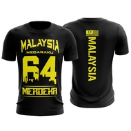 Malaysia 2021 Merdeka Independence Day 64 Tshirt Jersey Microfiber (BUNDLE DEALS)