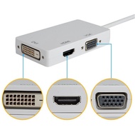 3 in 1 Mini Display Port DP to DVI VGA HDMI TV AV HDTV Adapter Cable for Mac Book iMac Mac Book Air Mac Book Pro Accessories