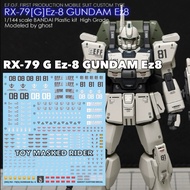 Water DECAL GHOST HGUC RX-79|G]Ez-8 GUNDAM Ez8 Blacklight Glow