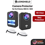 (MY) LionShield DJI Osmo 360 II / 360 Camera Lens Protector – 9H Hardness Tempered Glass, HD Clear, 
