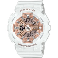 CASIO Women's Baby-G BA-110X-7A1JF [BABY-G BA-110 SERIES Women's Rubber Band] Round Watch White Quar