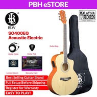 BLW Standard Orchestra SO400EQ 40 inch Semi Acoustic Electric Guitar with Bag, Cable Gitar Elektrik 