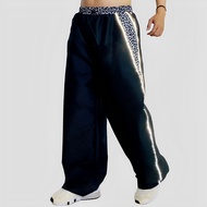 Leopard PANTS Reflective Striped PANTS BAGGY PANTS Leopard Pattern Reflective Striped PANTS/ Y2K Y2K