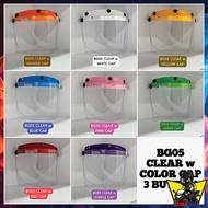 BOGO BG-05 Helmet Visor Clear Colour Cap Black/Blue/Red/White Warna