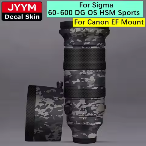 Lens Sticker For Sigma 60-600 DG OS HSM Sports For Canon EF Mount Decal Skin Vinyl Wrap Film Protect