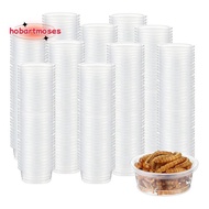 300 Pcs Gecko Food and Water Cups Small Plastic Feeder Cups Reptiles Accessories Reptile Water Bowl 