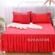 Decorative Lace Bed Skirt Princess Ruffle Bed Skirt Home Bedding Mattress Cover Bedspread Bed Cover Bedsheet Mattress Protector