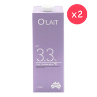 O'LAIT - 澳洲O'LAIT UHT FULL CREAM MILK 3.3 FAT (2 x 1000ml)#000309