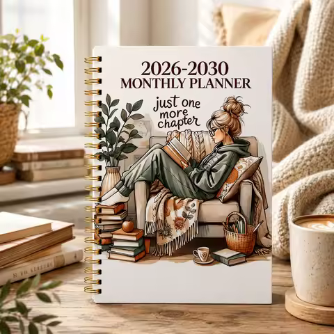 2026-2030 Monthly Planner, 5-Year Spiral Calendar Notebook for Women, Jan 2026-Dec 2030, 60-Month Sc