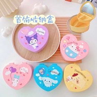 กล่องใส่เครื่องประดับ Sanrio Character แบบมีกระจกในตัว พร้อมส่ง ราคาถูก ใส่เครื่องประดับ ใส่ของขวัญ 