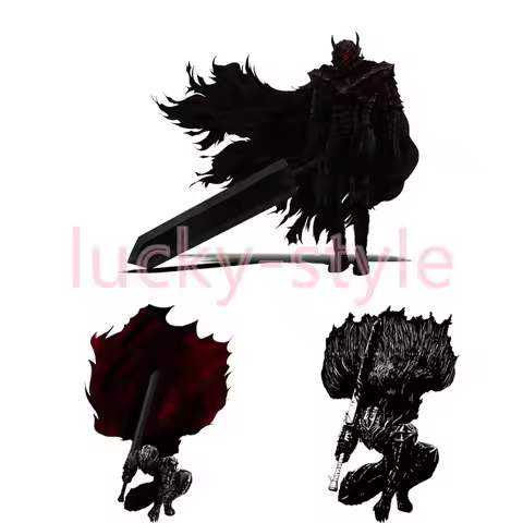Fashion Coolest Berserk Guts with Cape Car Sticker Funny Motorcycle Car Windows Trunk Laptop Decals 