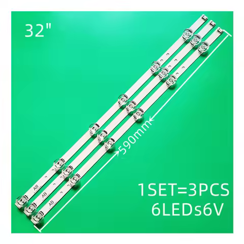 LED TV Illumination Part Replacement For 32LF592U-ZB 32LF595B-UB 32LF595D-TA LED Bar Backlight Strip