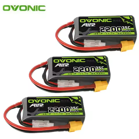 OVONIC 3S/11.1V 2200mAh 35C Lipo Battery For RC Helicopter Quadcopter FPV Racing Drone Parts 11.1V B
