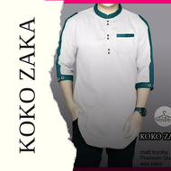 FC PROMO KOKO ZAKA Terbaru 2020 / COD / (6 Warna, S,M,L,XL,XXL,3XL) / Baju Muslim Koko Pria Dewasa L