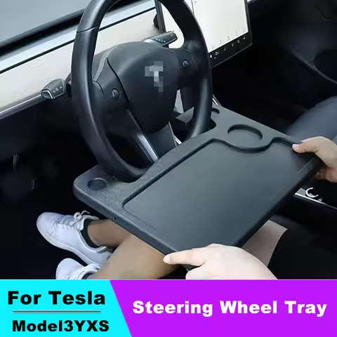 Table Desk For Tesla Model 3 Y X S Car Steering Wheel Laptop Tray Food Desk Portable Office Table fo
