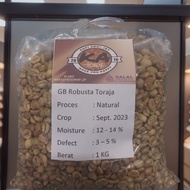 ready kopi biji mentah/grean bean (gb) robusta toraja natural 1 kg