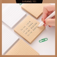 BARANG YES Kraft Paper Memo Pad | Paper Memo Pad | Minimalist Sticky Notes | Simple Memo Pad