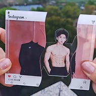 Bai Jingting Abs Draw Card Keychain Pendant Zhang Linghe Xiao Zhan Peripheral Acrylic Transparent Ca