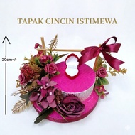 Tapak Cincin Siap Gubah / Tapak Cincin Merisik / tunang / kahwin