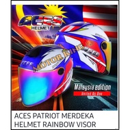 ACES PATRIOT MERDEKA HELMET RAINBOW VISOR