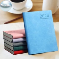 TimeHebay 1Pcs PU Leather Cover Schedule Planner Notepad Thi Paper A5 2026 365-Day Schedule Notebook