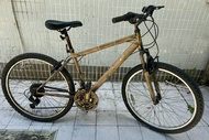 二手 金色26寸山地單車   (零件車出售 ), 賣一對車輪送車架 HK$118.00