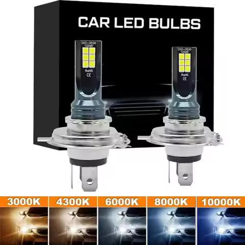 2Pcs Super Bright H4 H7 Led Bulb Car Headlight Motorcycle H1 H3 H8 H9 H11 Auto Fog Lamps 9005 9006 H