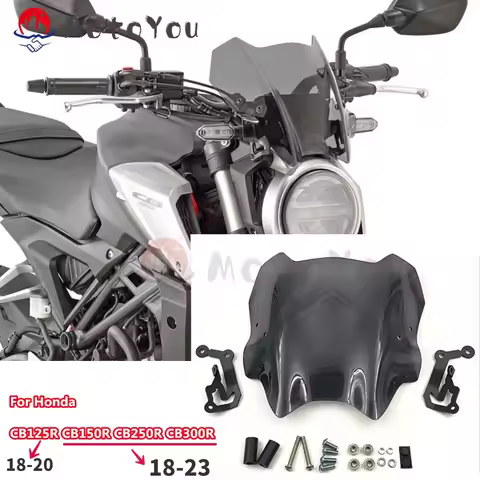 For Honda CB125R 18-20 / CB150R CB300R CB 125R 150R 300R 2018-2023 Windscreen Windshield Shield Scre