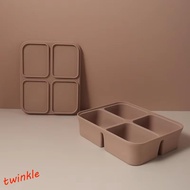TWINKLE1 Ice Cube Mold, 4/6/12 Grid Silicone Ice Cube Maker, Ice Cube Tray Squared Shape Heat Resist